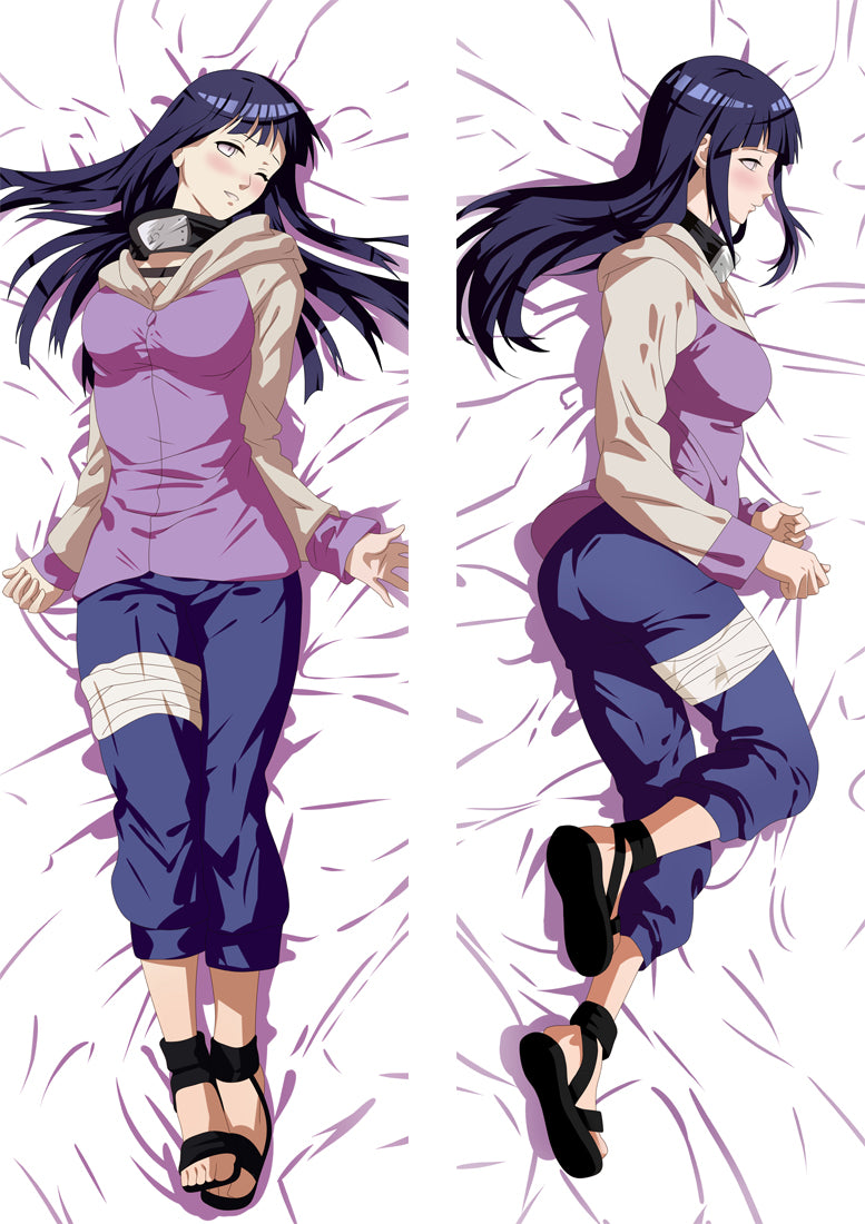 Naruto Hinata Hyuga Anime Dakimakura Pillow Cover image 0
