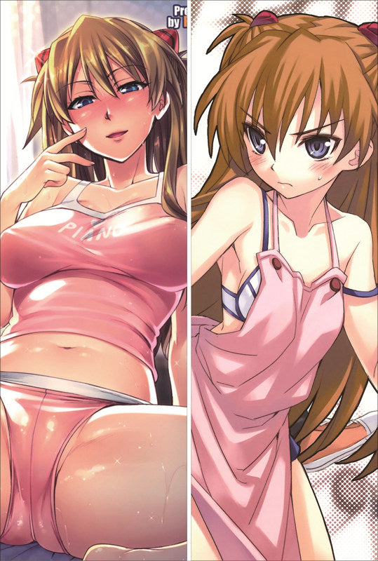 EVA Neon Genesis Evangelion Asuka Langley Soryu Anime Dakimakura Waifu Pillow Case image 0