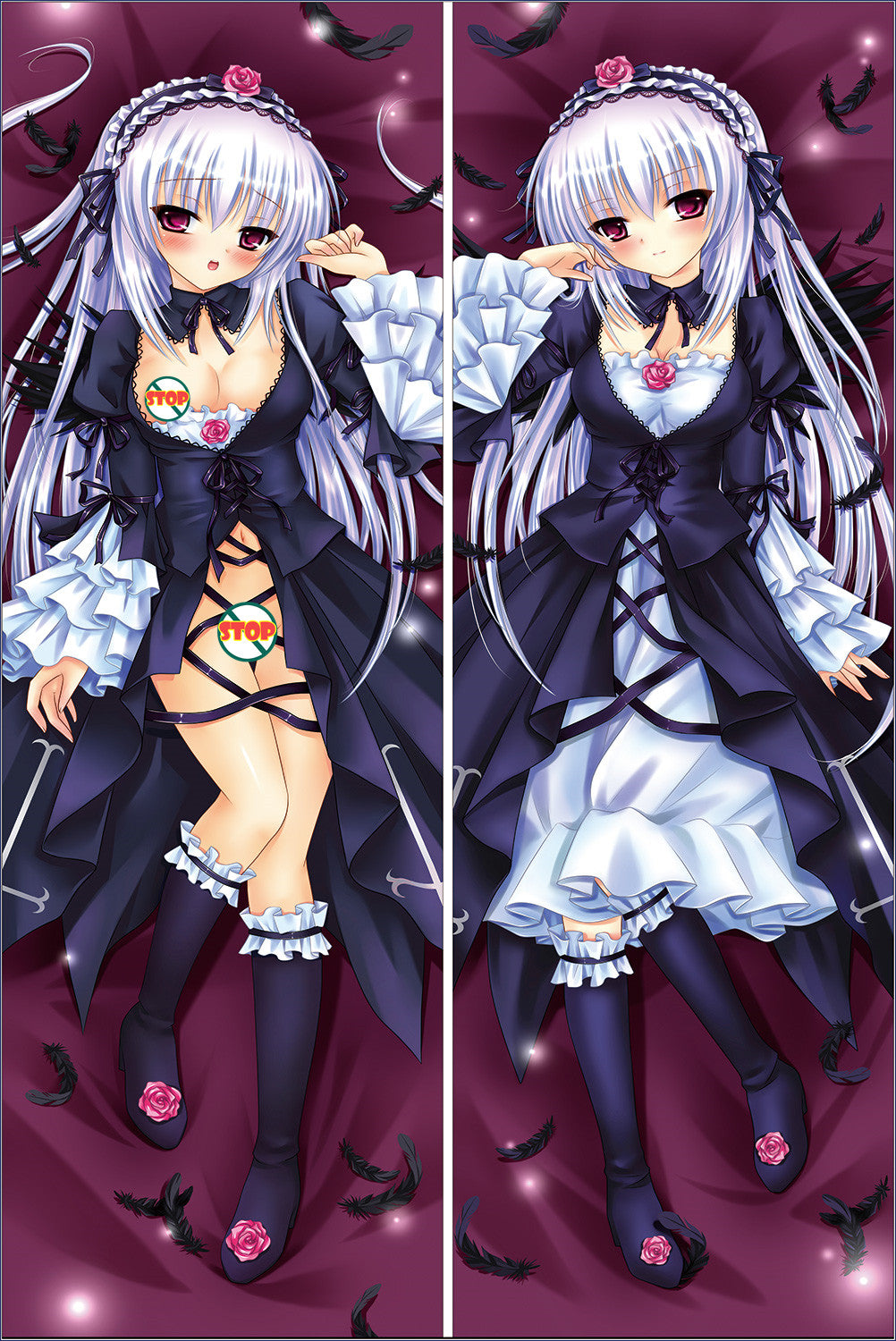 Rozen Maiden Suigintou Mercury Lampe Anime Dakimakura Pillow Cover WOW-YC193 image 0