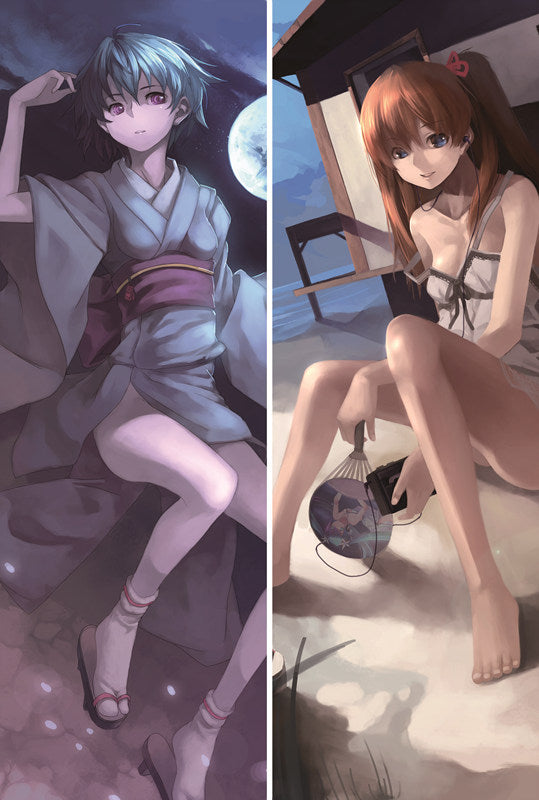 Neon Genesis Evangelion Rei Ayanami Anime Dakimakura Waifu Pillow Case image 0