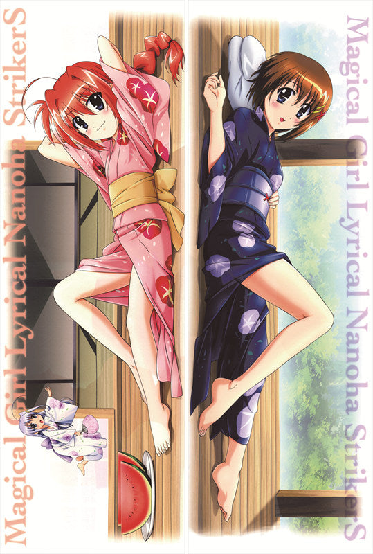 Magical Girl Lyrical Nanoha Fate Testarossa Anime Dakimakura Body Pillow Cover image 0