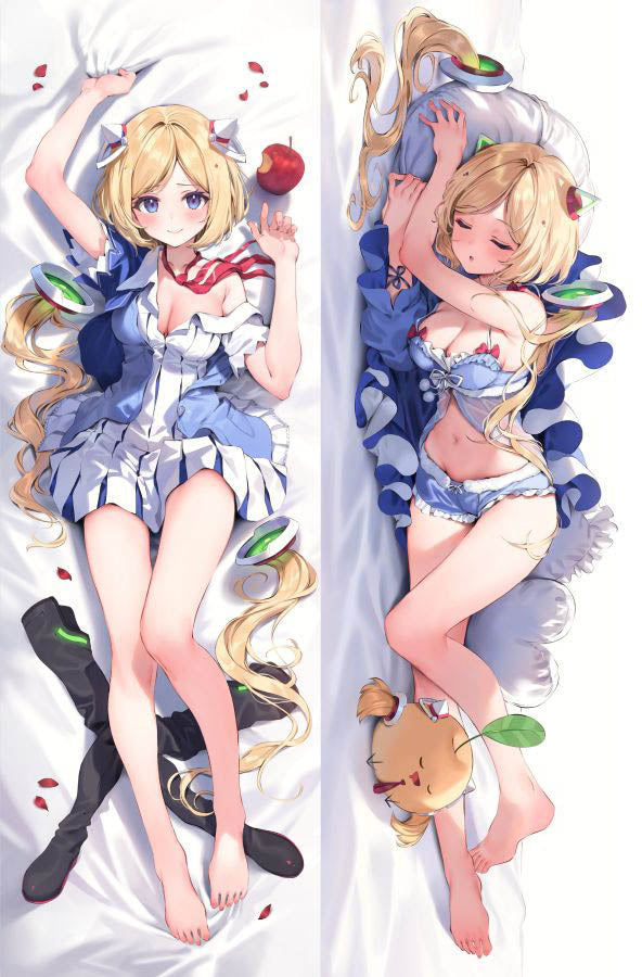 Virtual Youtuber Aki Rosenthal Anime Dakimakura Girl Body Pillow Cover image 0