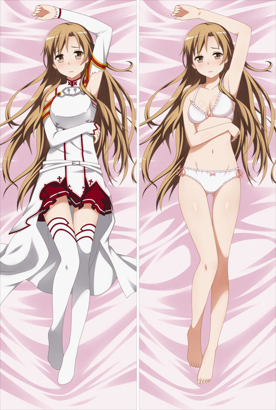 Sword Art Online Asuna Yuuki Anime Dakimakura Body Pillow Cover image 0