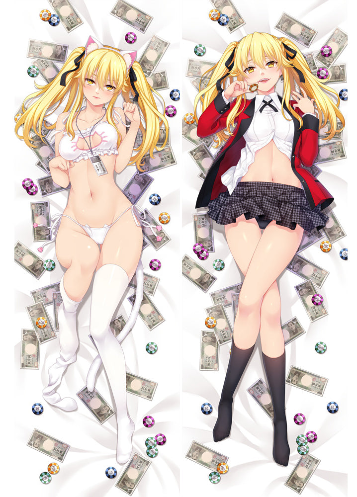 Anime Kakegurui Compulsive Gambler Saotomebunari Dakimakura Hug Body Pillow Case Cover image 0