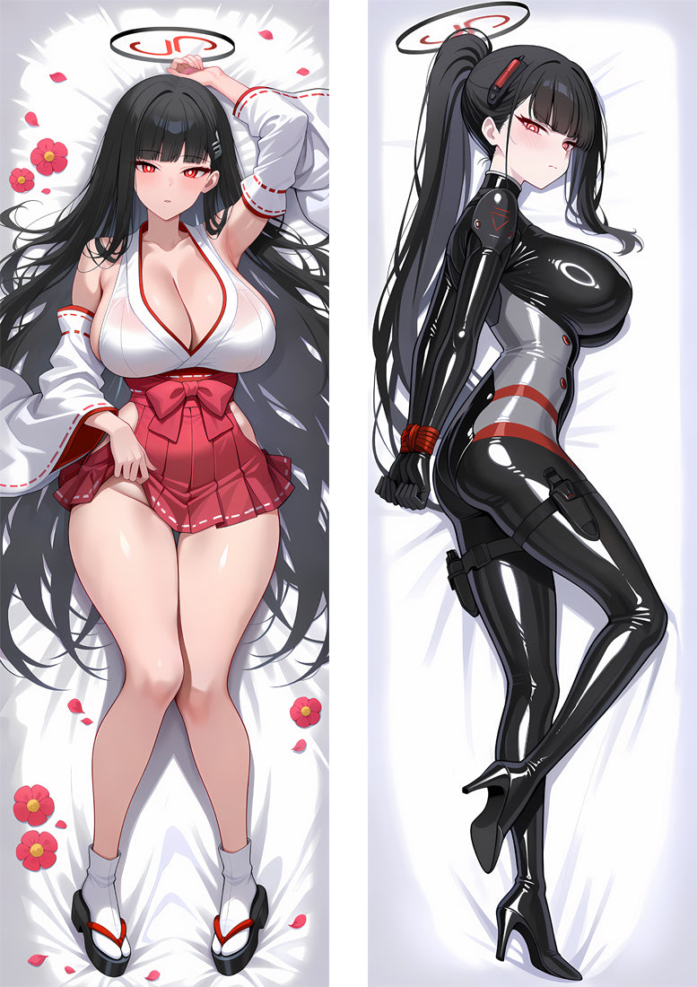 Blue Archive Tsukatsuki Rio Anime Dakimakura Sexy Body Pillow Cover image 0