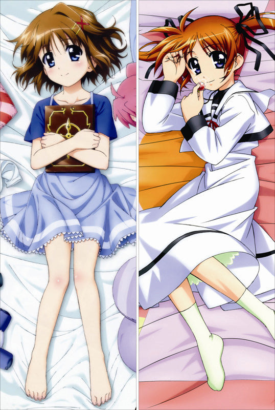 Magical Girl Lyrical Nanoha Nanoha Takamachi Anime Dakimakura Pillow Cover image 0