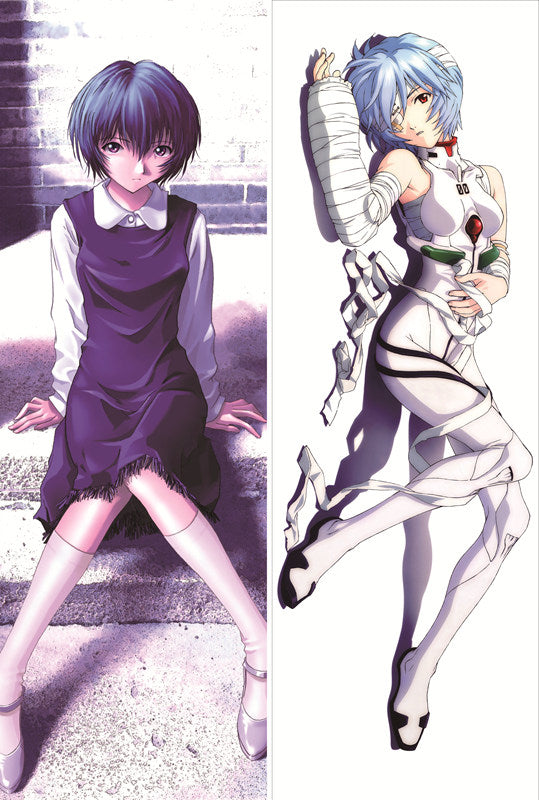 Neon Genesis Evangelion Rei Ayanami Anime Dakimakura Waifu Pillow Case image 0