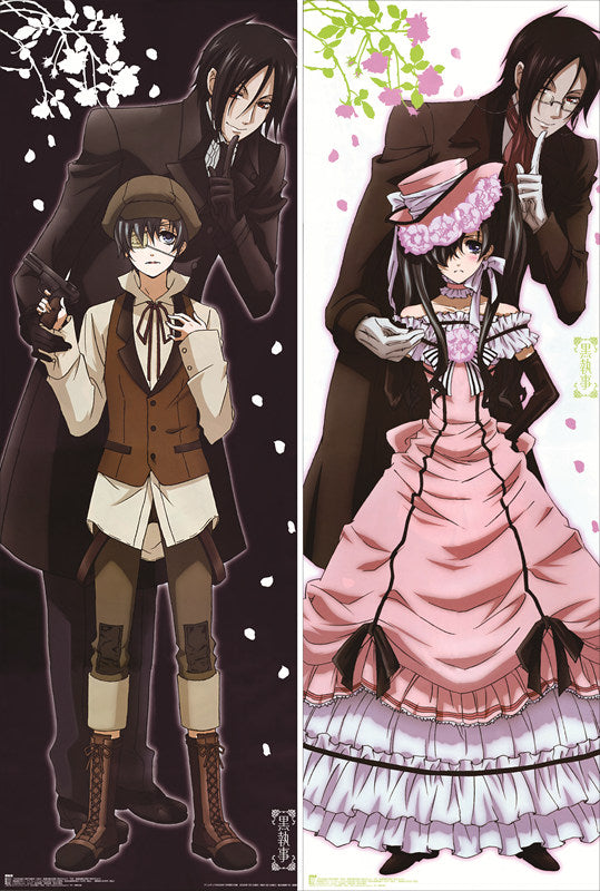 Black Butler Sebastian Michaelis Anime Dakimakura Anime Dakimakura Body Pillow Case image 0