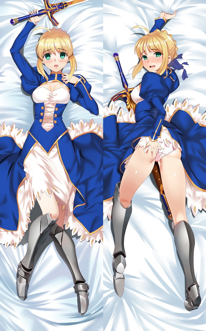 Fate Stay Night Saber Anime Dakimakura Pillow Cover image 0