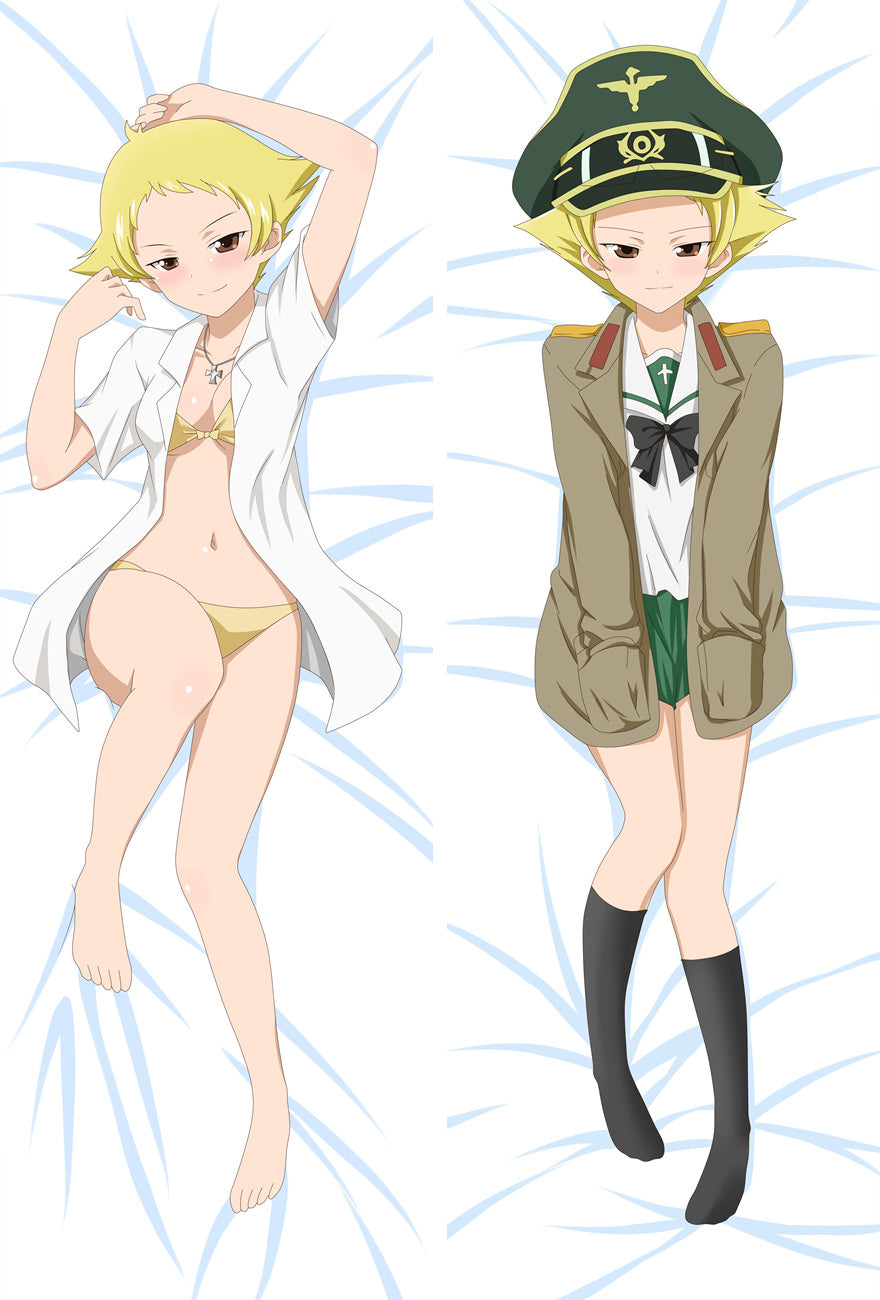Girls und Panzer Erwin Anime Dakimakura Pillow Case image 0