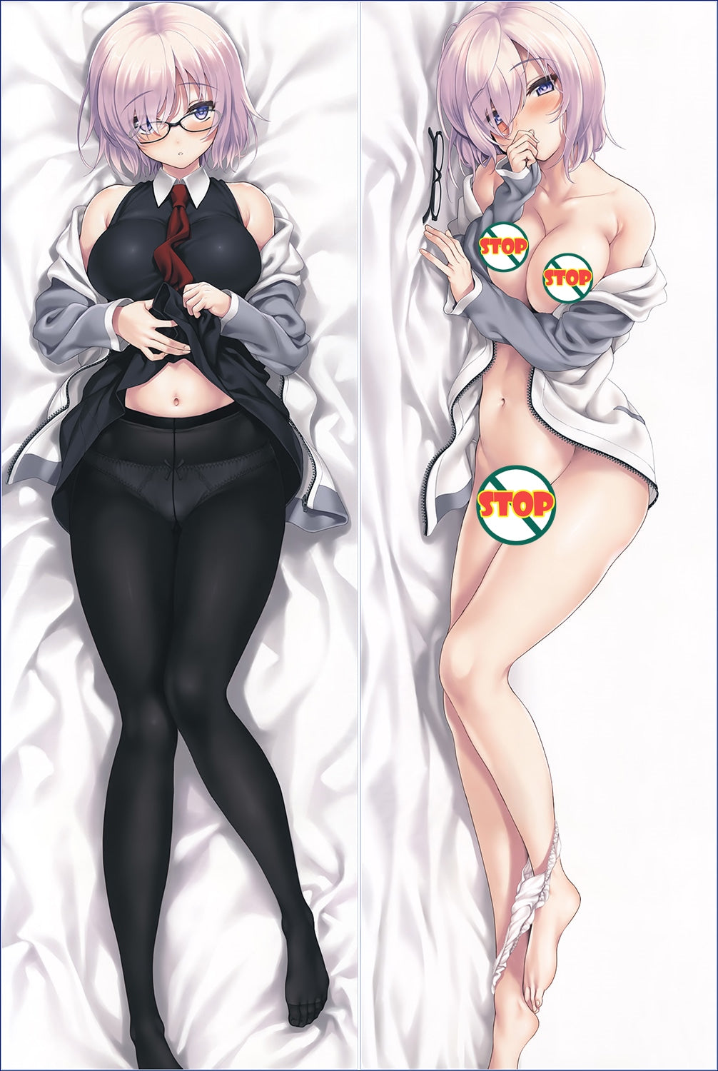 Fate Grand Order FateGO FGO Mash Killier Light Anime Dakimakura Pillow Case image 0