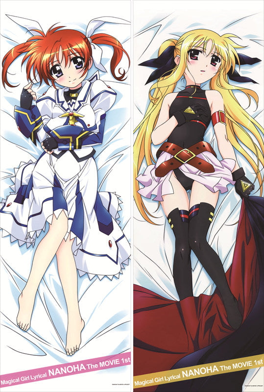 Magical Girl Lyrical Nanoha Fate Testarossa Anime Dakimakura Pillow Cover image 0