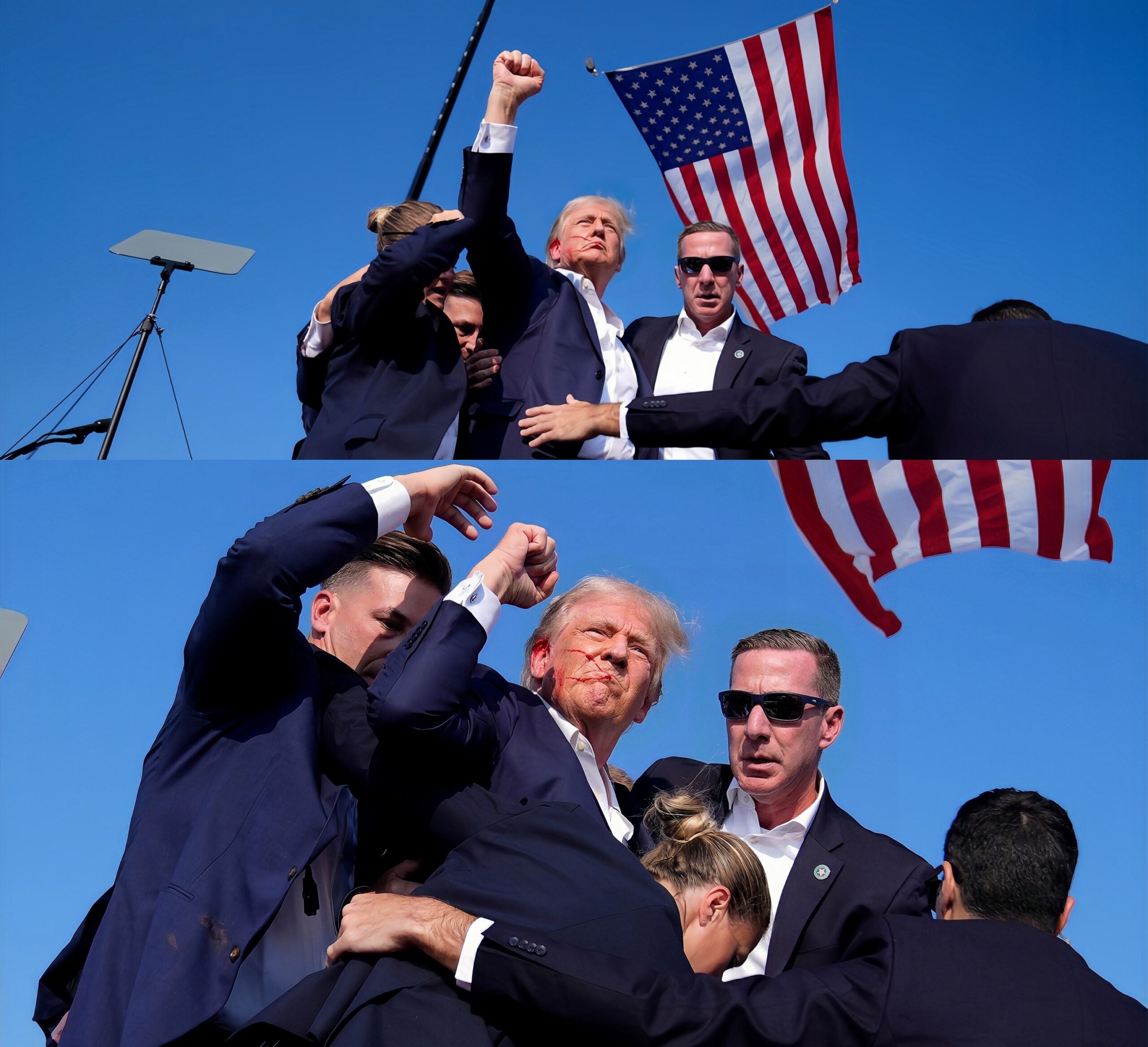 Trump Shooting Anime Dakimakura Pillow Cover image 0