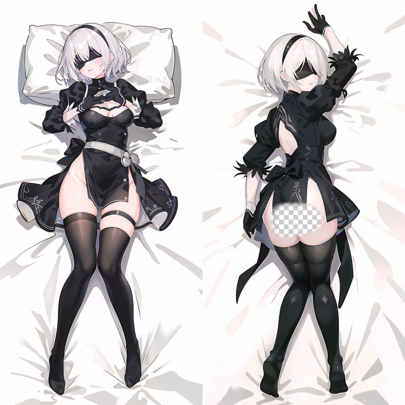 NieR: Automata YoRHa No. 2 Type B 2B Anime Dakimakura Body Pillow Cover image 0
