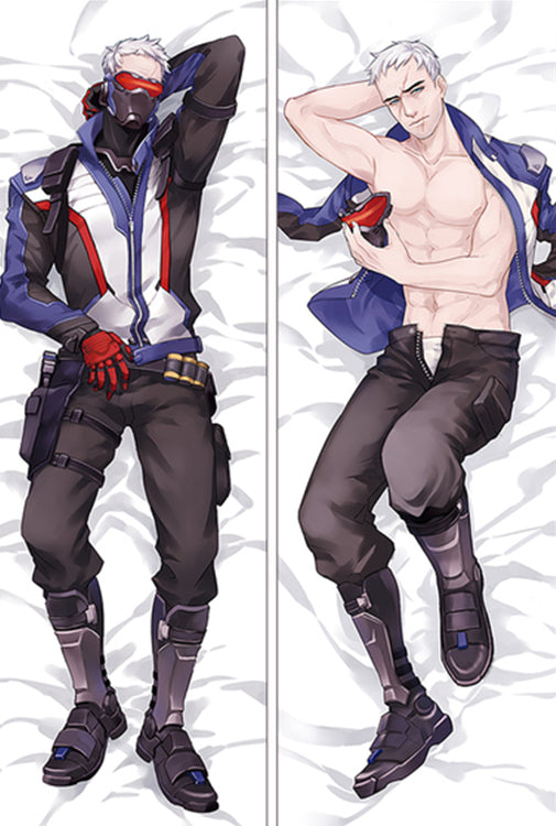 Overwatch Solider 76 Anime Dakimakura Body Pillow Cover image 0