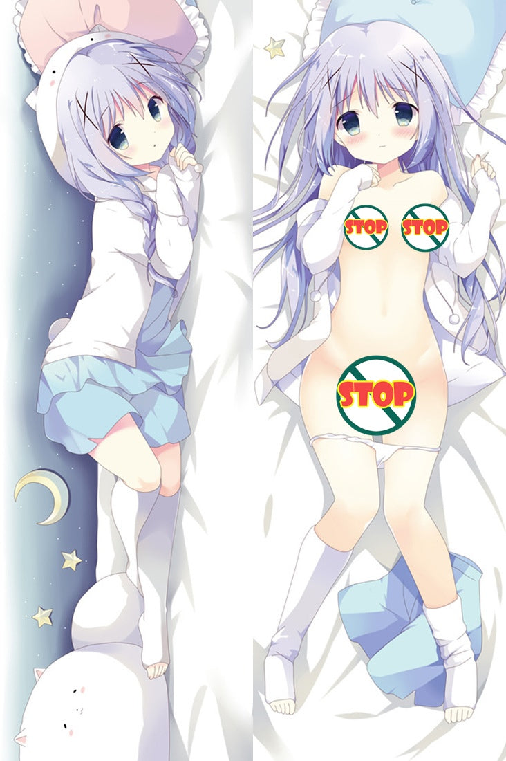Is the Order a Rabbit? Chino KafÅ« Anime Dakimakura Pillow Cover image 0