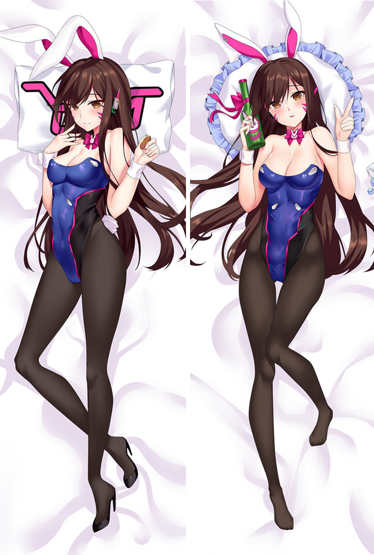 Game Overwatch OW Cute D.VA Anime Pillow Case Otaku Japan Dakimakura Hug Body image 0