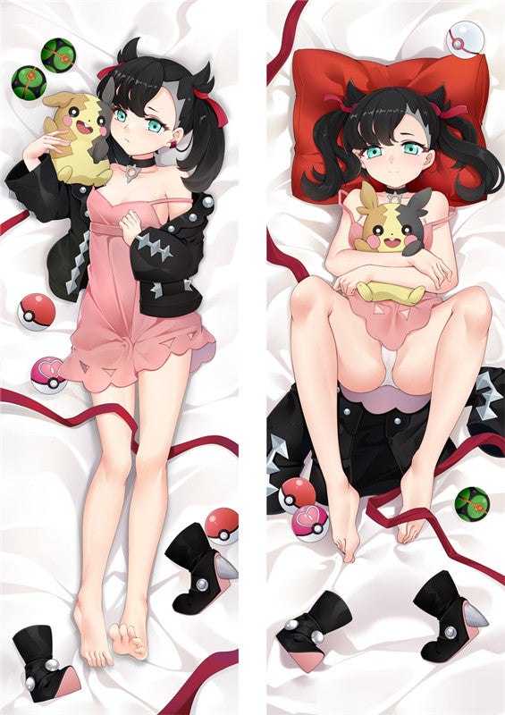 Sword and Shield Marnie Pokemon Dakimakura Body Pillow Cover image 0