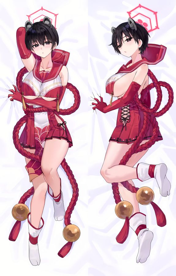 Blue Archive Kasuga Tsubaki Anime Dakimakura Body Pillow Cover image 0