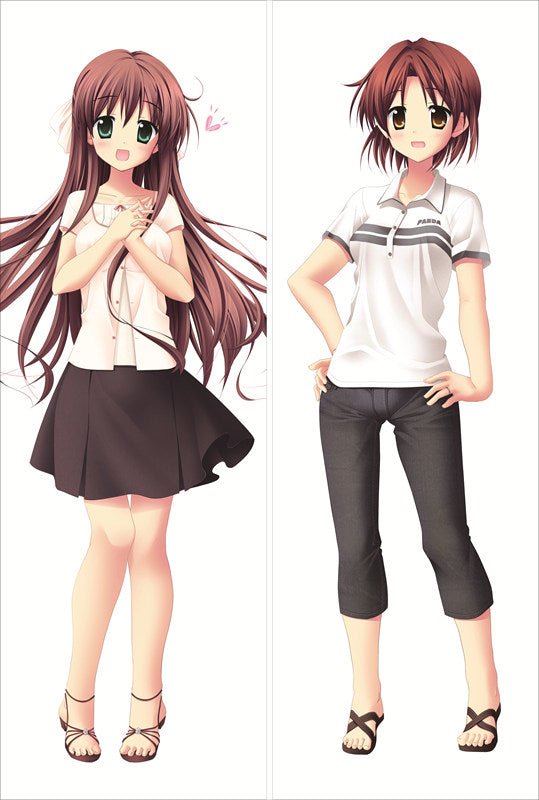 Aqua Nazuna Hiiragi + Chika Nonomiya Anime Dakimakura Japanese Pillow Cover image 0