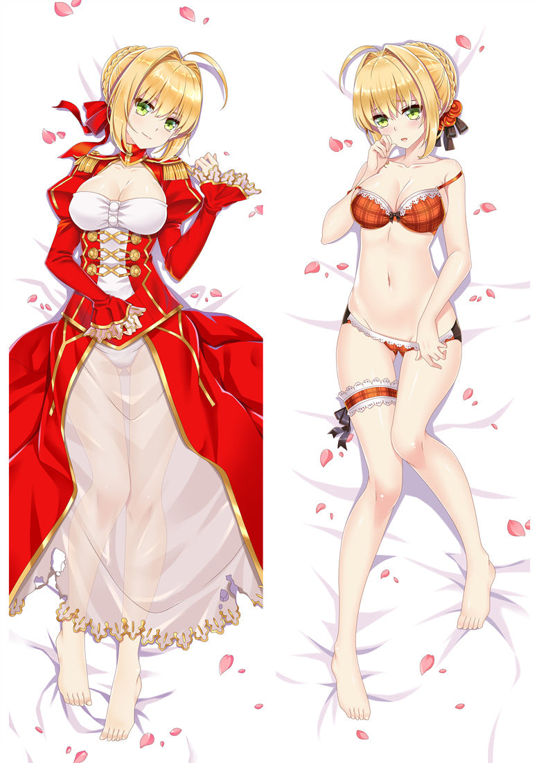 Fate/EXTRA NERÃ CLAVDIVS CAESAR Saber Venus Anime Dakimakura Pillow Cover image 0
