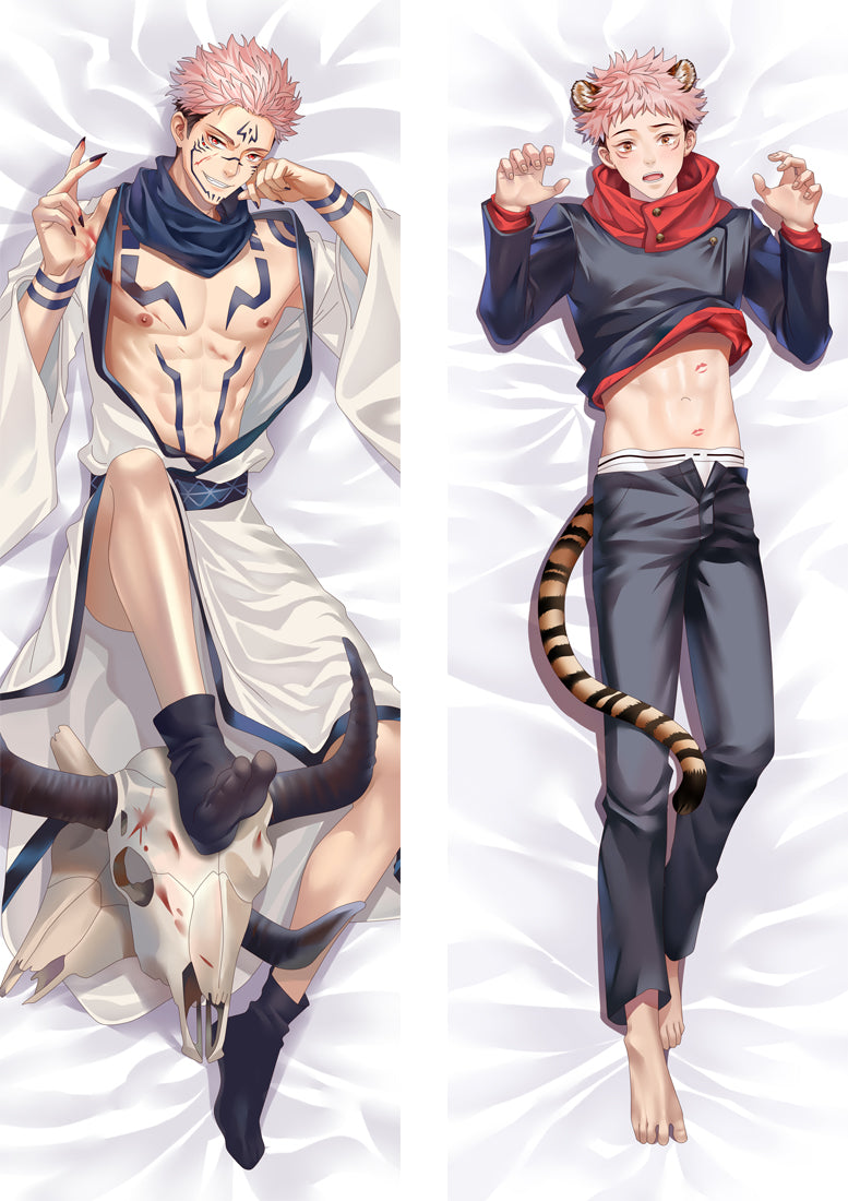 Jujutsu Kaisen Itadori Yuji Anime Dakimakura Body Pillow Cover image 0