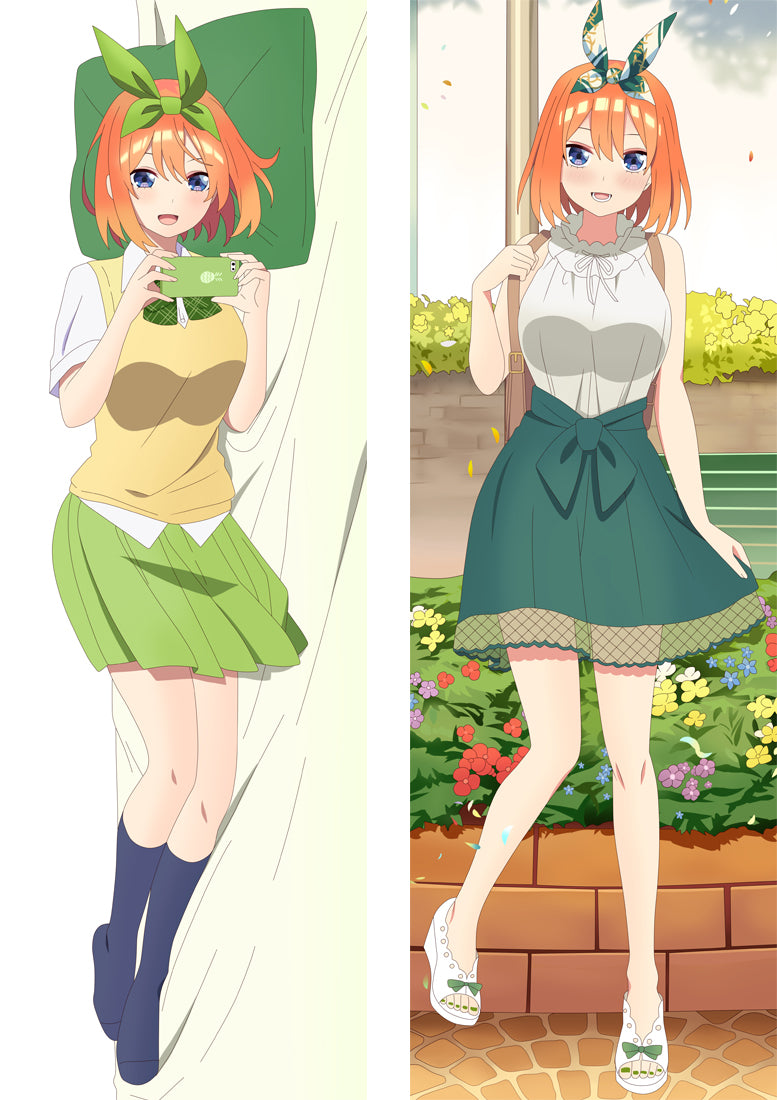 The Quintessential Quintuplets Nakano Yotsuba Anime Dakimakura Girl Body Pillow Cover image 0