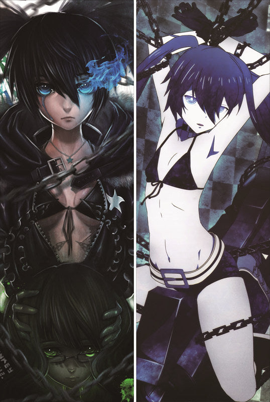 Black Rock Shooter Anime Dakimakura Body Pillow Cover image 0