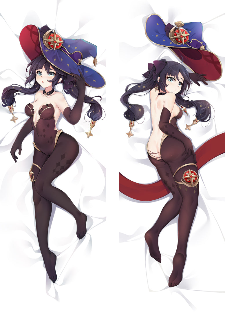 Genshin Impact Mona Anime Dakimakura Body Pillow Cover image 0