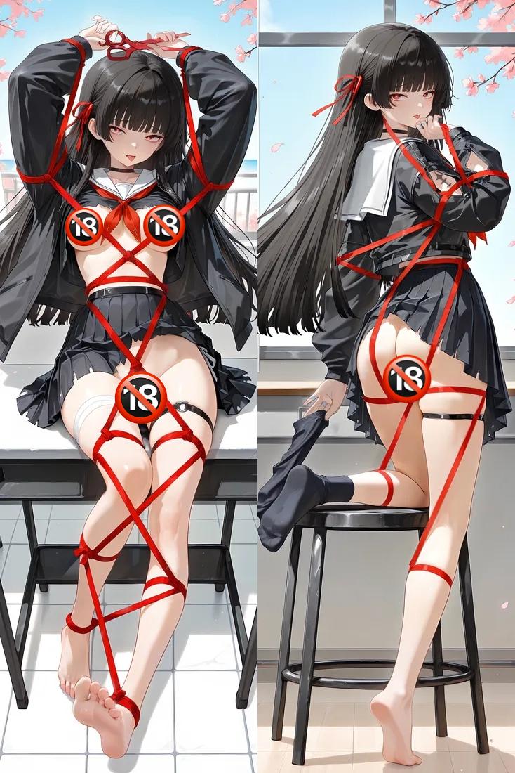 Wuthering Waves Chisa Anime Dakimakura Sexy Body Pillow Cover image 0