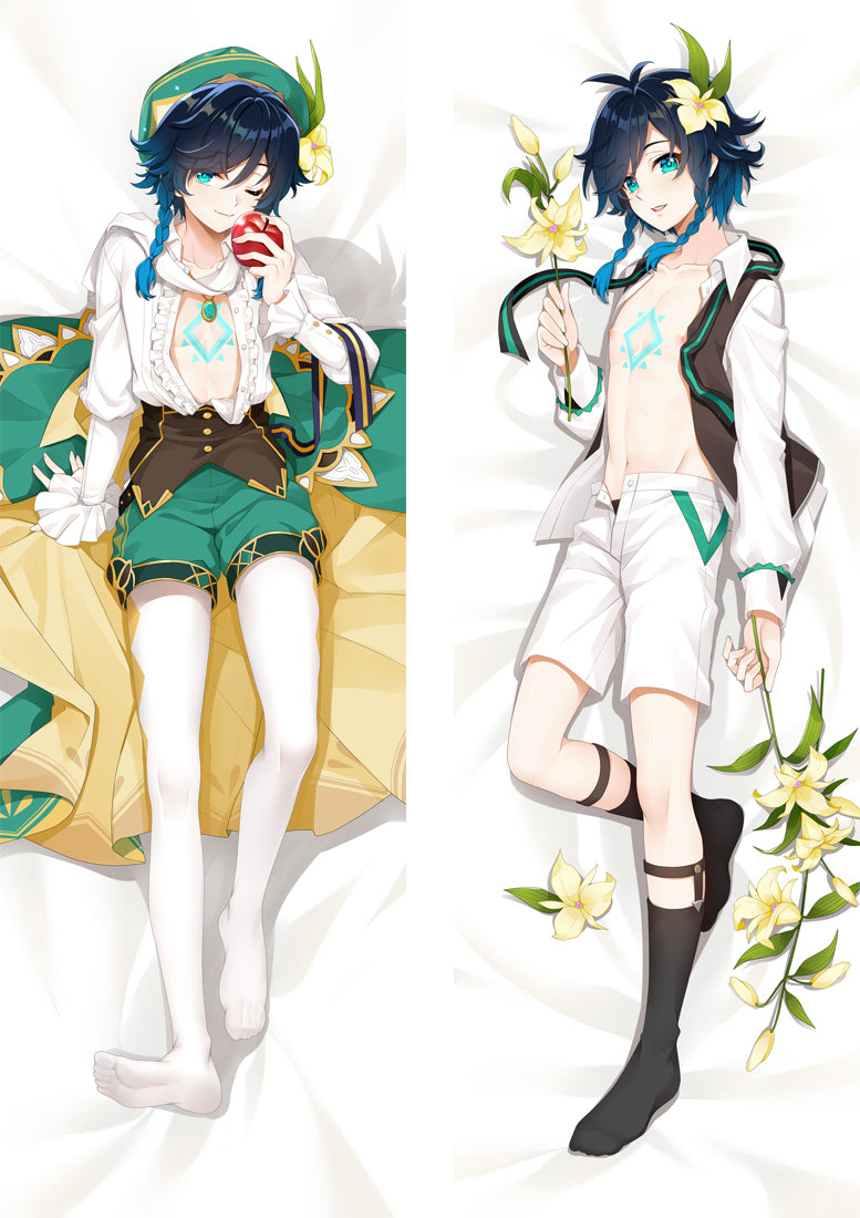 Genshin Impact Venti Dakimakura Body Pillow Cover image 0