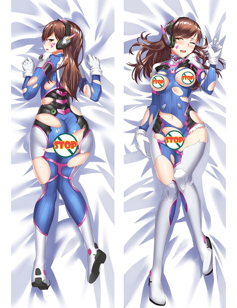 Overwatch OW D.Va Hana Song Anime Dakimakura Pillow Cover image 0