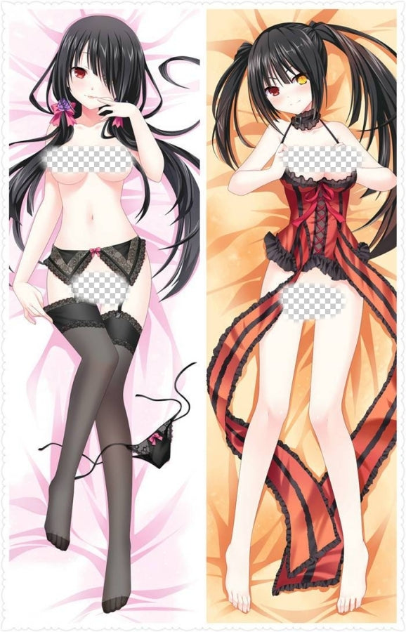 Date A Live Tokisaki Kurumi Anime Dakimakura Body Pillow Cover image 0