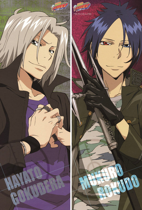 Reborn! Mukuro Rokudo + Hayato Gokudera Anime Dakimakura Body Pillow Case image 0