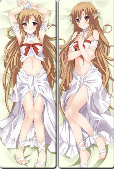 Sword Art Online Asuna Yuuki Anime Dakimakura Body Pillow Cover image 0