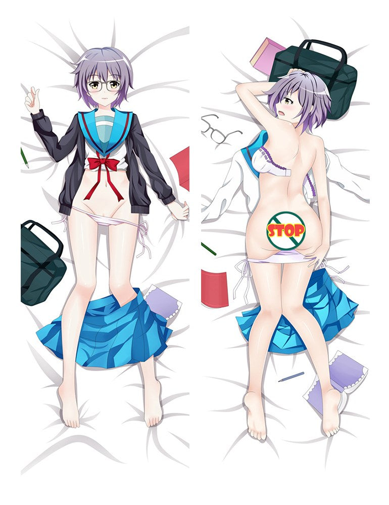 The Melancholy of Haruhi Suzumiya Yuki Nagato Anime Dakimakura Pillow Cover image 0