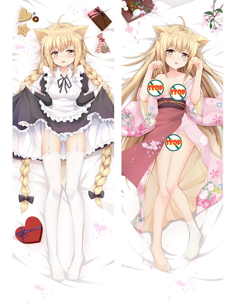 Konohana Kitan Yuzu Anime Dakimakura Pillow Case image 0