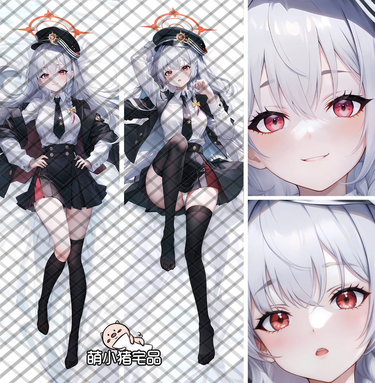 Blue Archive Kurodate Haruna Anime Dakimakura Pillow Cover image 0