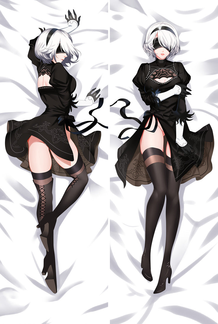 Game NieR:Automata YoRHa 2B Dakimakura Bed Hug Body Pillow Case Cover image 0