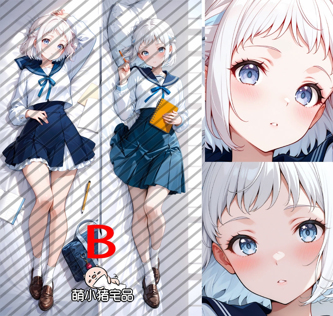 Gakuen Idolmaster Katsuragi Lilja Anime Dakimakura Body Pillow Cover image 0