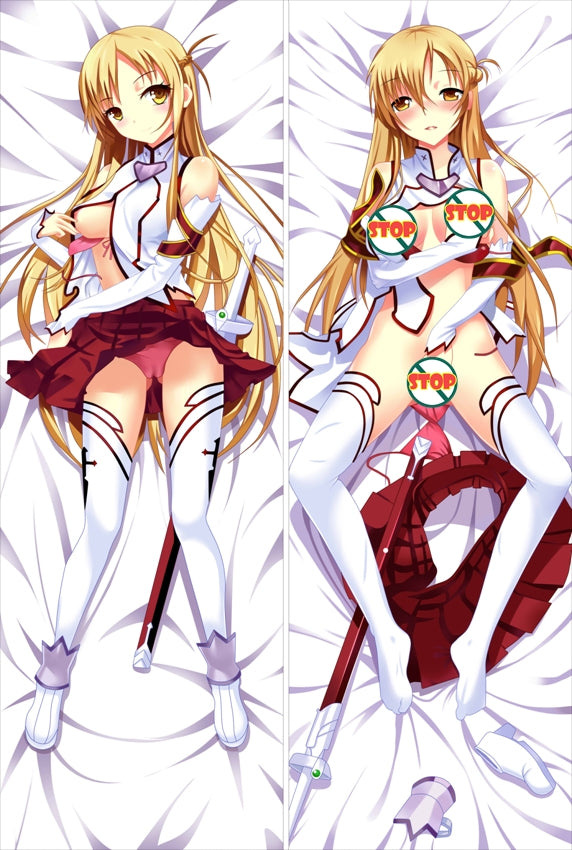 Sword Art Online Asuna Yuuki Anime Dakimakura Waifu Pillow Case image 0