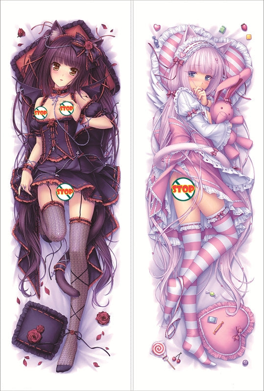 Nekopara Vanilla Artist Sayori Anime Dakimakura Body Pillow Cover image 0