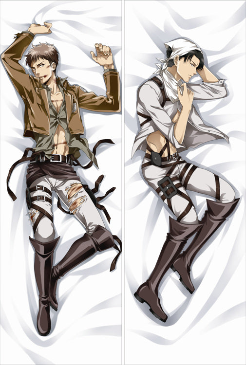 Attack on Titan Levi Ackerman Anime Dakimakura Body Pillow Cover image 0