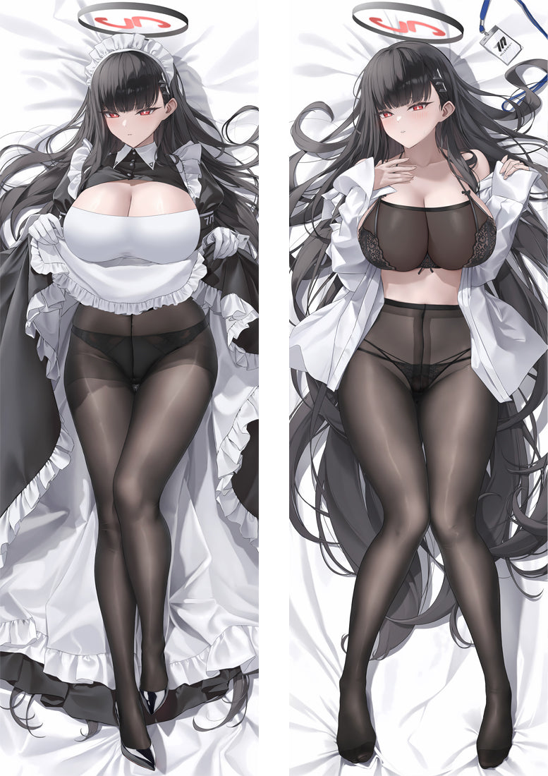 Blue Archive Tsukatsuki Rio Anime Dakimakura Girl Body Pillow Cover image 0