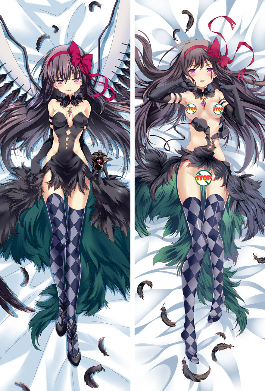 Puella Magi Madoka Magica Homura Akemi Anime Dakimakura Pillow Case image 0
