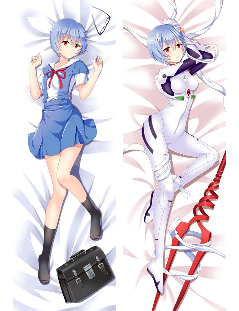 Neon Genesis Evangelion Rei Ayanami Anime Dakimakura Pillow Cover image 0