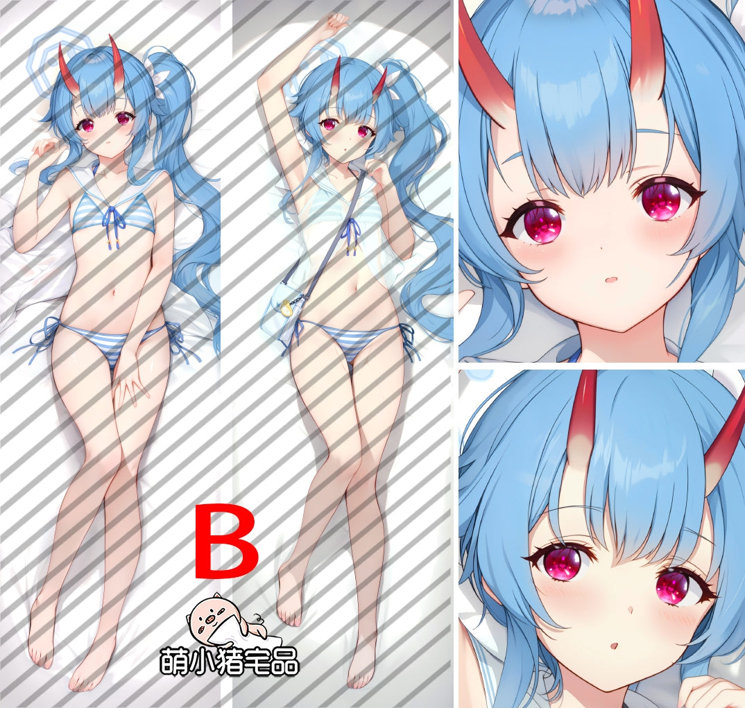 Blue Archive Waraku Chise Anime Dakimakura Pillow Cover image 0