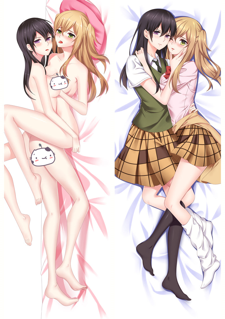 Citrus Mei Aihara &amp; Yuzu Aihara Anime Dakimakura Pillow Cover image 0