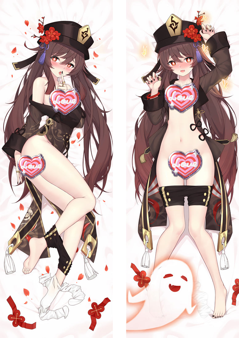 Genshin Impact Hutao Anime Dakimakura Pillow Cover image 0