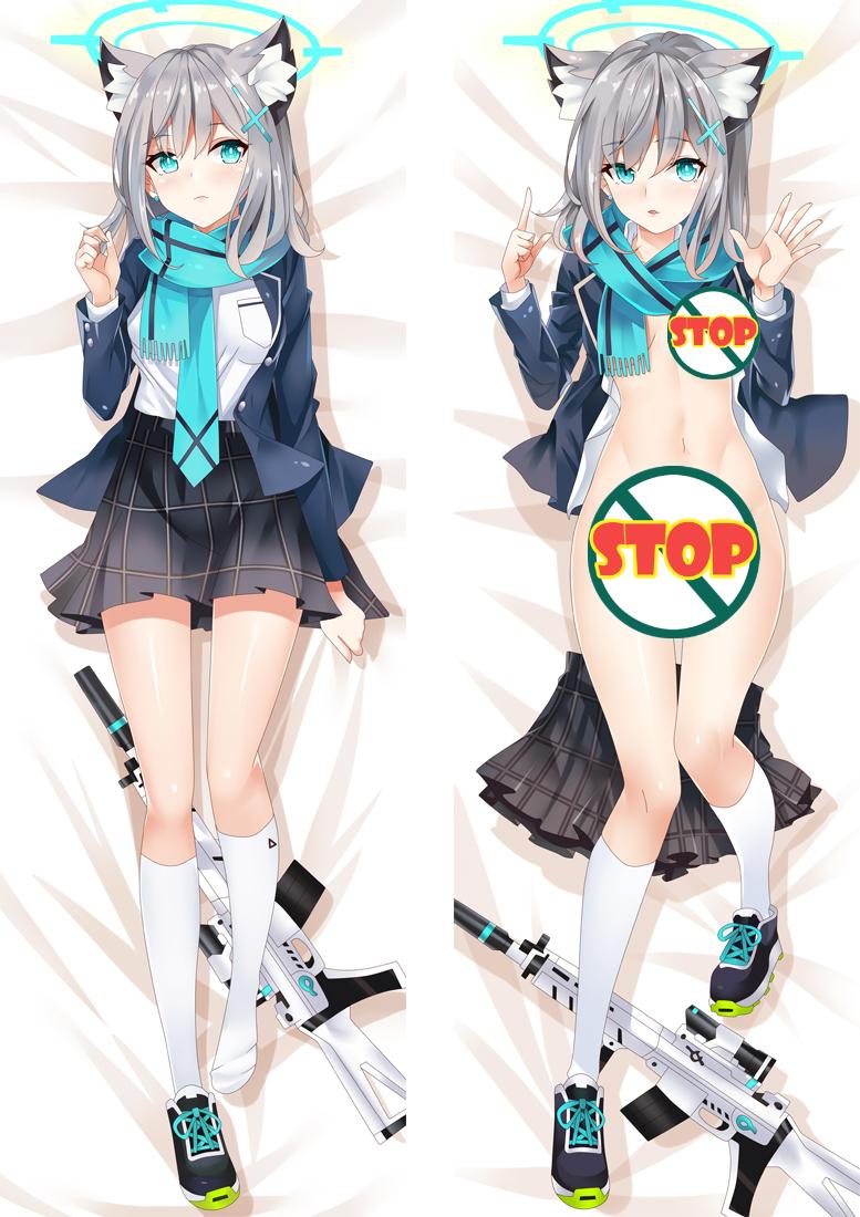 Blue Archive Sunaookami Shiroko Anime Dakimakura Body Pillow Cover image 0